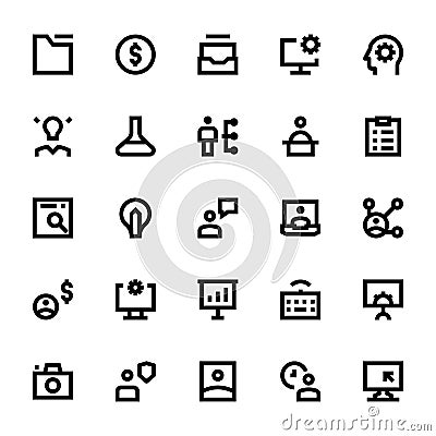 Project Management Vector Icons 1 Stock Photo